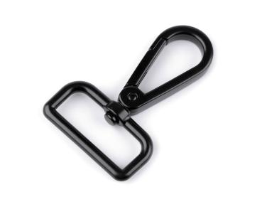Metall Karabiner 30 mm Schwarz Matt